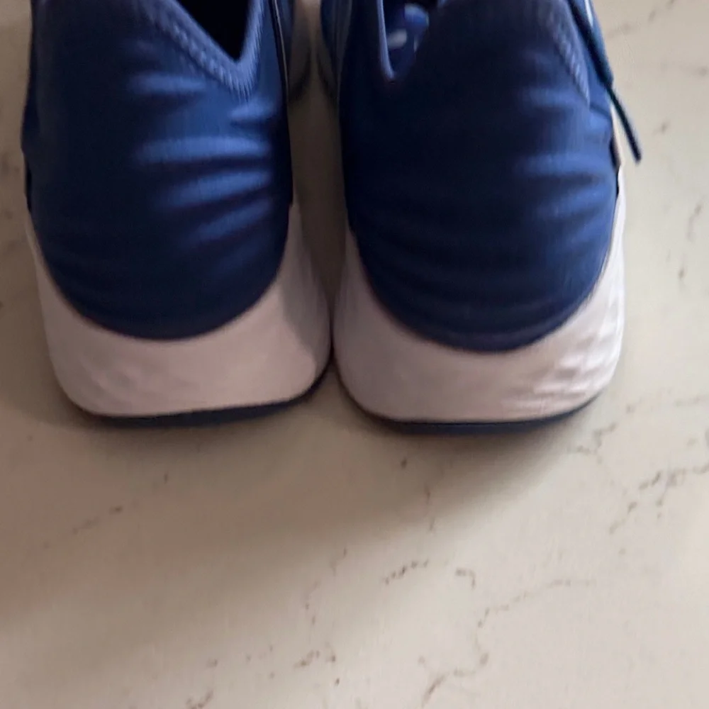 New Balance Kids Blue Camo Sneakers - Picture 3 of 6